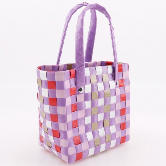 MARNI Flower cafe picnic bag Handbag Micro Basket purple polypropylene Women - Picture 3 of 8